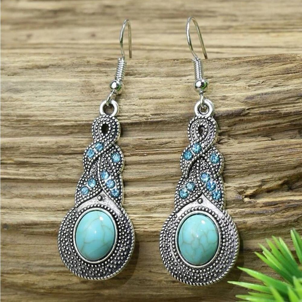 5/$25 TEAL TWISTED DROPS